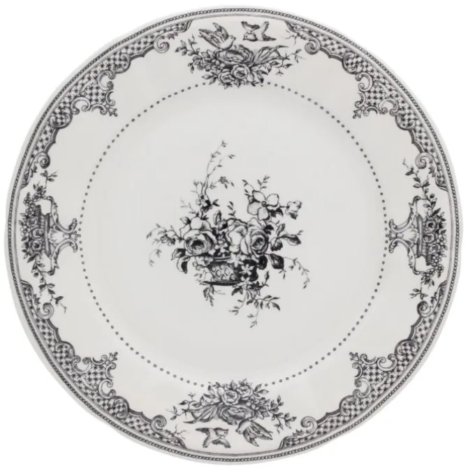 Gien Fleurs dinerbord ø 27,5 cm keramiek crème