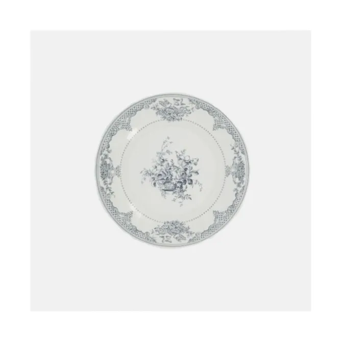 Gien Les Dépareillées Fleurs dessertbord ø 23 cm keramiek blauw