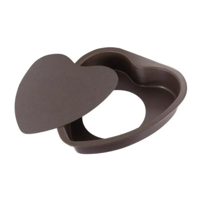 Gobel bakvorm hart met losse bodem 16 x 15 cm staal