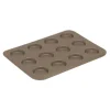 Gobel bakvorm 12 tartelettes ø 5 cm staal bruin