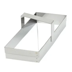 Gobel croissant uitsteekvorm 11 cm rvs glans