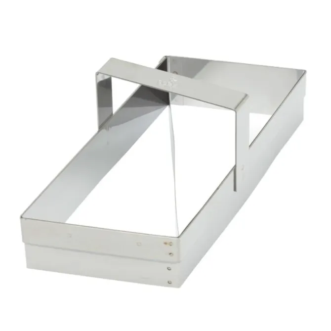 Gobel croissant uitsteekvorm 21 cm rvs glans