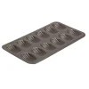 Gobel madeleinevorm 12 madeleines staal bruin