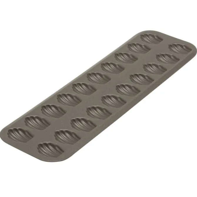 Gobel mini madeleinevorm 20 madeleines staal bruin