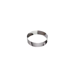 Gobel open custardring ø 14 cm h 3,5 cm rvs