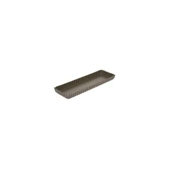 Gobel quichevorm met uitneembare bodem 35 x 11 cm staal bruin