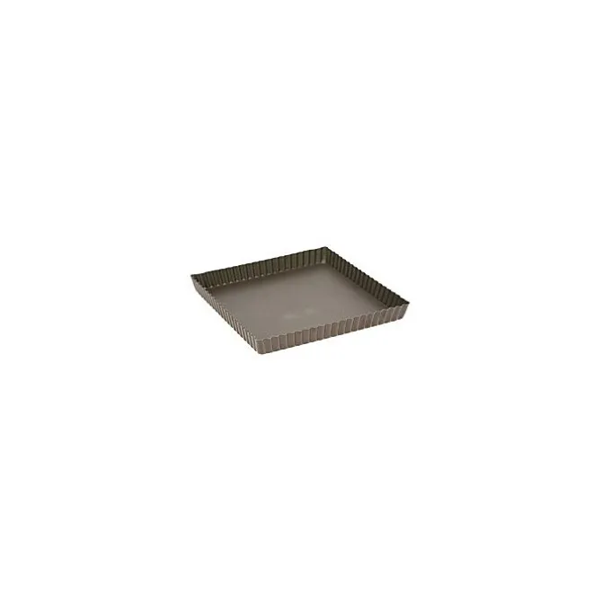Gobel quichevorm met uitneembare bodem 23 x 23 cm staal brui