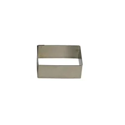 Gobel rechthoekige uitsteekvorm 12 x 6 cm h 4,5 cm rvs