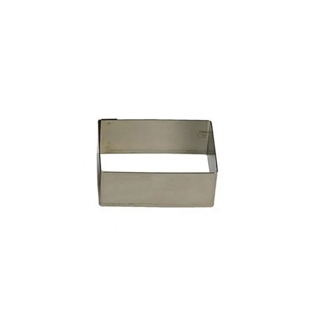 Gobel rechthoekige uitsteekvorm 12 x 6 cm h 4,5 cm rvs