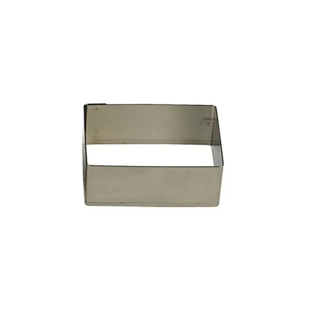 Gobel rechthoekige uitsteekvorm 9 x 3,5 cm h 3 cm rvs