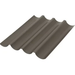 Gobel stokbroodbakplaat 38 cm staal bruin
