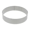 Gobel taartring rond ø 20 x 4,5 cm rvs