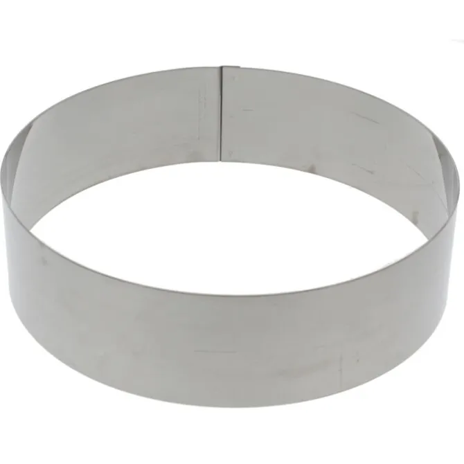 Gobel taartring rond ø 16 x 6 cm rvs