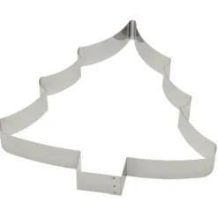 Gobel uitsteekvorm kerstboom 35 cm rvs glans