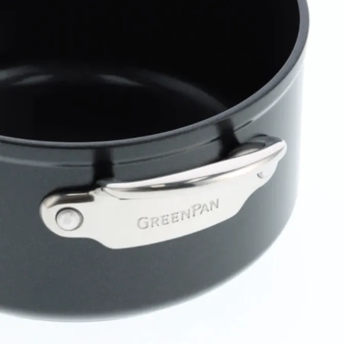 Greenpan Barcelona Pro kookpan met keramische laag en glasdeksel ø 24 cm