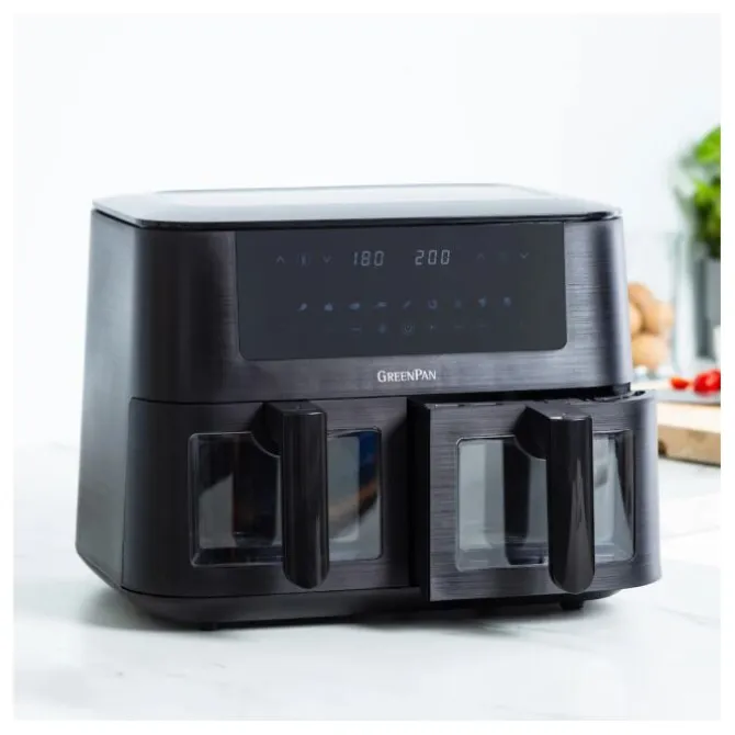 Greenpan Bistro AirFryer DUAL XL 2 Basket + Bakset 8-delig