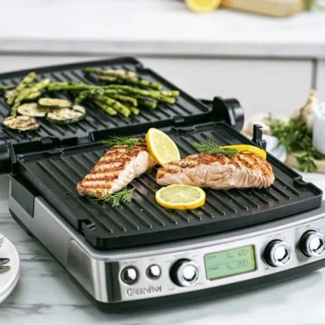 Greenpan Elite contactgrill Stainless Steel