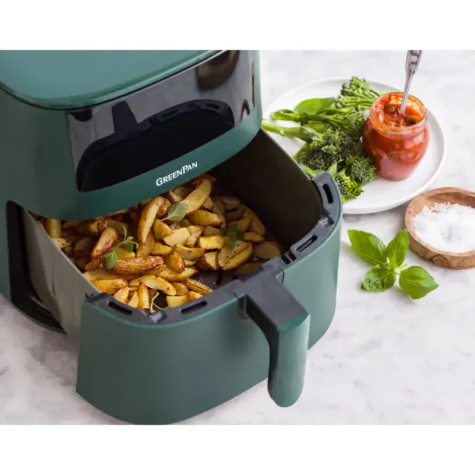 Greenpan XL Airfryer 7,2 liter Pine Green