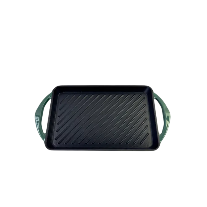 1821 grillplaat 33 x 22 cm gietijzer Gradient Dark Green