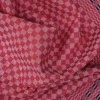 Grubentuch theedoek geblokt 50 x 100 cm linnen/katoen rood/zwart