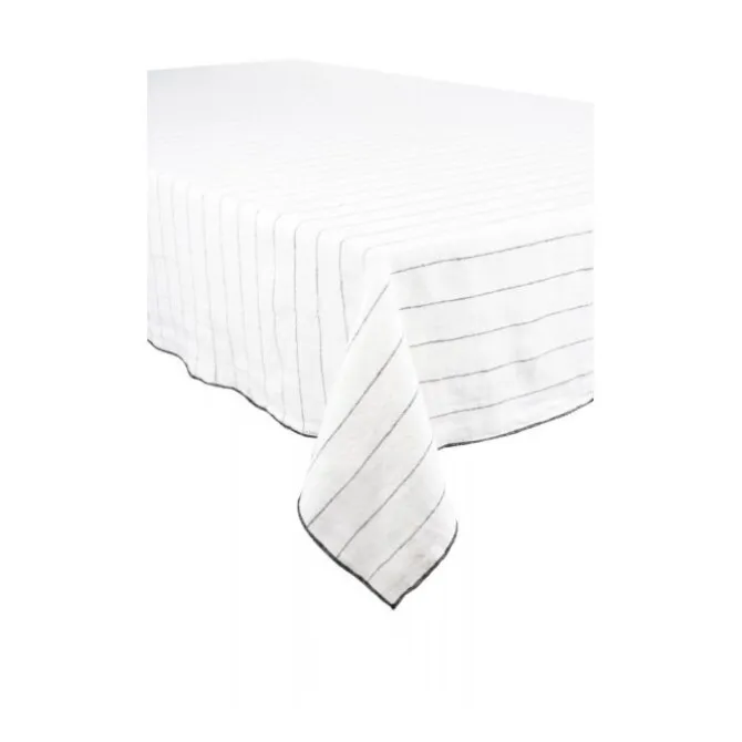 Haomy Calvi tafelkleed 170 x 170 cm linnen wit