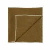 Haomy Corte servet 40 x 40 cm linnen goudkleurig