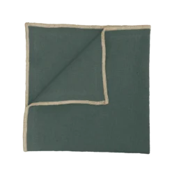 Haomy Corte servet 40 x 40 cm linnen/katoen Celadon
