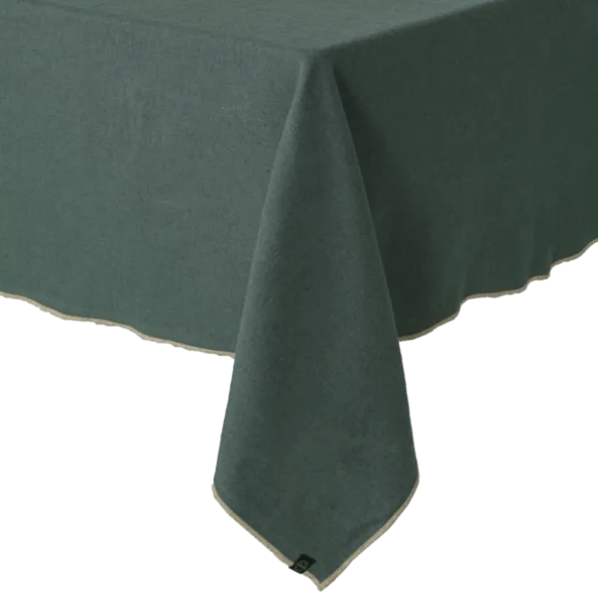 Haomy Corte tafelkleed 160 x 250 cm linnen/katoen Kaki
