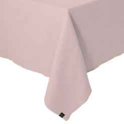 Haomy Corte tafelkleed 160 x 250 cm linnen/katoen Terracotta