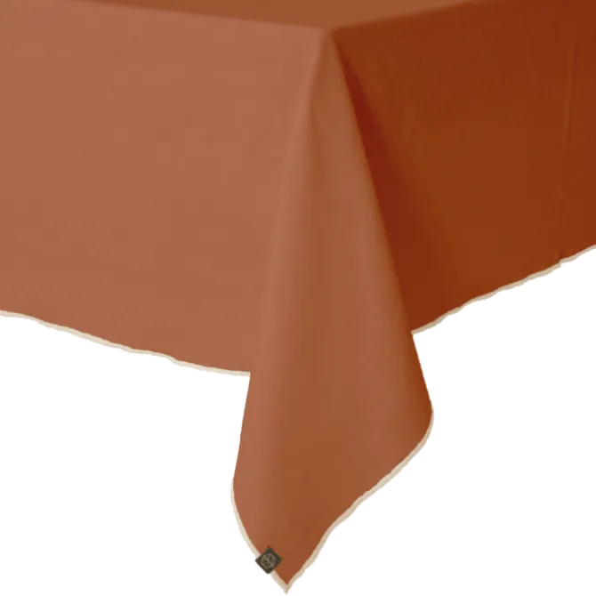 Haomy Corte tafelkleed 160 x 160 cm linnen/katoen Duifgrijs