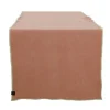 Haomy Corte tafelloper 48 x 160 cm linnen mokka