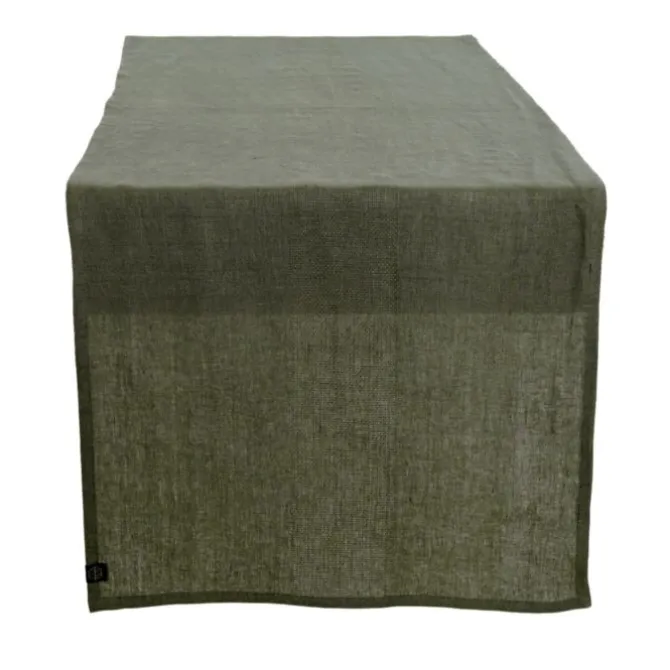 Haomy Pise tafelloper 48 x 160 cm 100% linnen moka