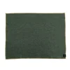 Haomy Verone placemat 35 x 45 cm kakigroen met bruine rand