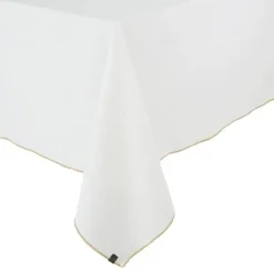 Haomy Verone tafelkleed 160 x 300 cm linnen goudkleurig