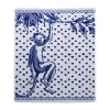 Heinen Delfts Blauw Aapjes Stip handdoek