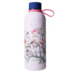 Heinen Delfts Blauw Bosvogels geïsoleerde waterfles 500ml roze