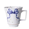 Heinen Delfts Blauw Kerstengel Strik theemok