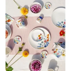 Heinen Delfts Blauw Wildbloemen ontbijtbord ø 20 cm porselei