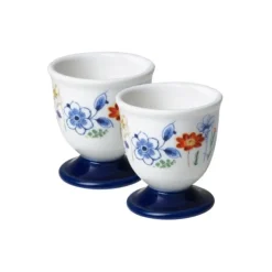Heinen Delfts Blauw Wildbloemen eierdop porselein kleur 2 st