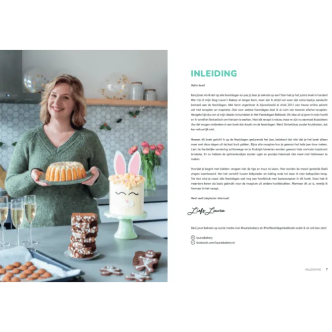 Het Laura's Bakery Feestdagen Bakboek