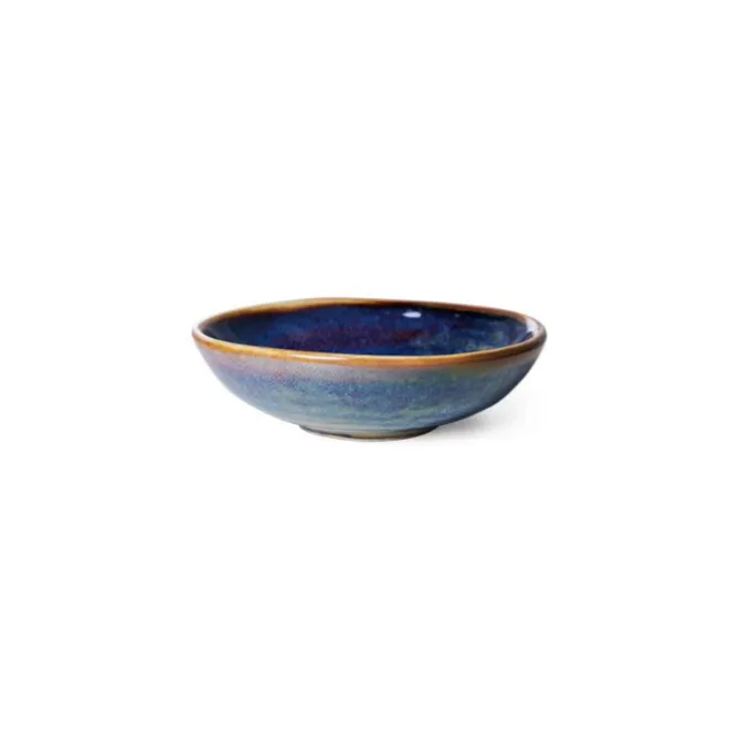 HK Living Chef Ceramics ACE7156 kleine kom ø 9 cm aardewerk Rustic Blue
