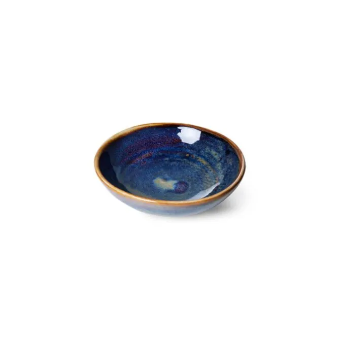 HK Living Chef Ceramics ACE7156 kleine kom ø 9 cm aardewerk Rustic Blue