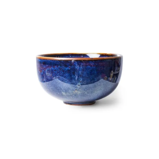 HK Living Chef Ceramics ACE7152 kom ø 10,7 cm aardewerk Rustic Blue