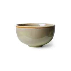 HK Living Chef Ceramics ACE7154 kom ø 10,7 cm aardewerk Moss Green