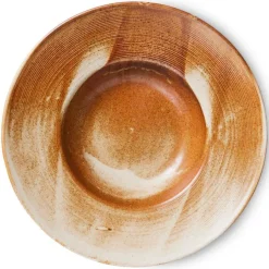 HK Living Chef Ceramics ACE7137 pastabord ø 28,5 cm aardewerk Rustic Cream/Brown