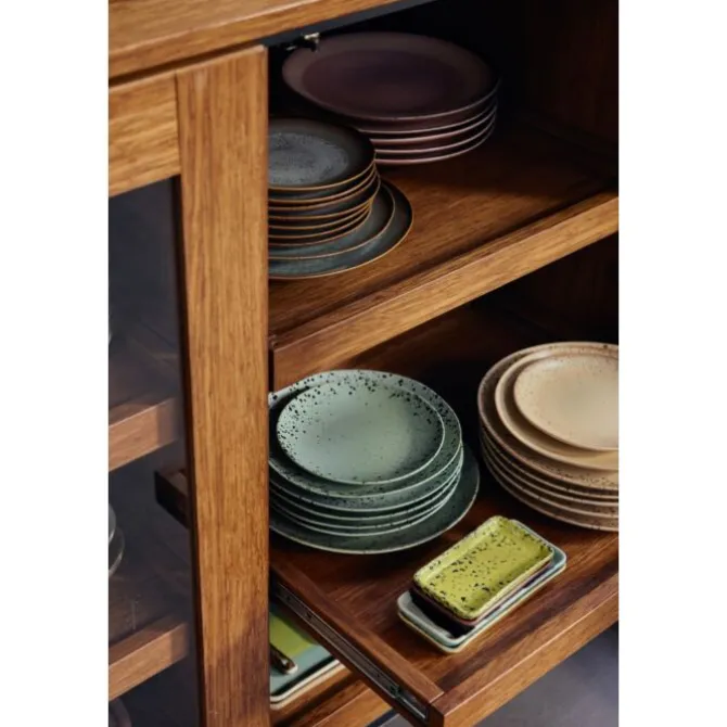 HK Living KST0207 Fleck dinerbord ø 27,5 cm aardewerk 2 stuk