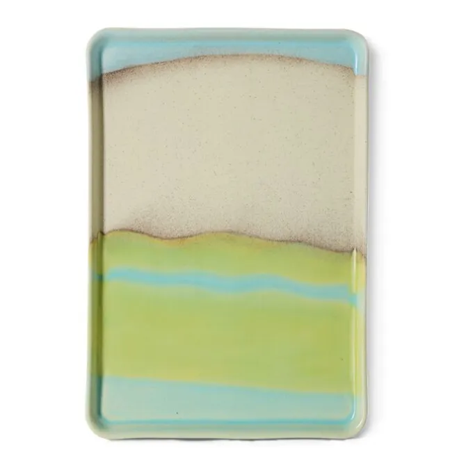 HK Living KST0229 Glint Large Tray 33 x 22,5 cm aardewerk
