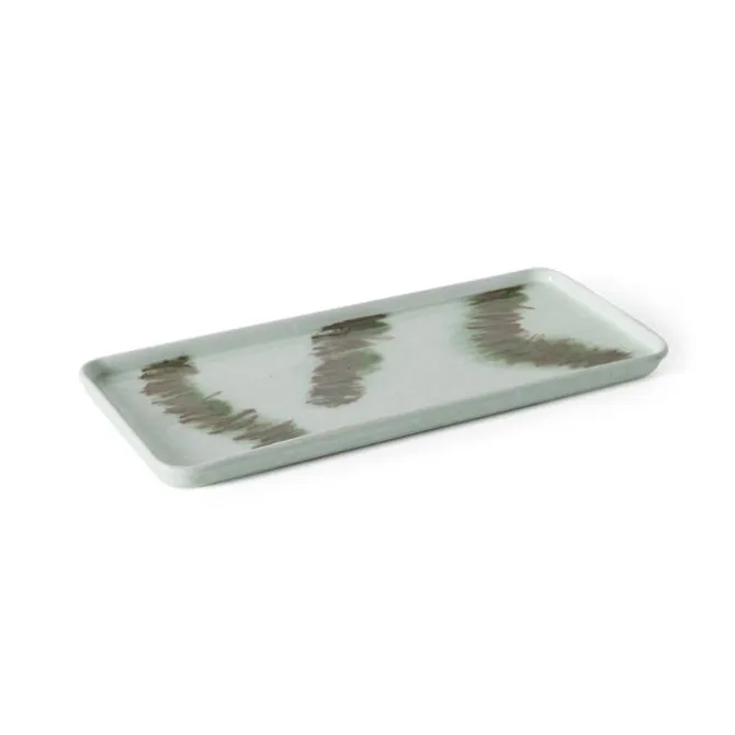 HK Living KST0227 Tide Cake Tray 31,8 x 13,5 cm aardewerk
