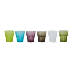 HK Living KTG0011 waterglas ø 8,5 cm diverse kleuren 6-delig