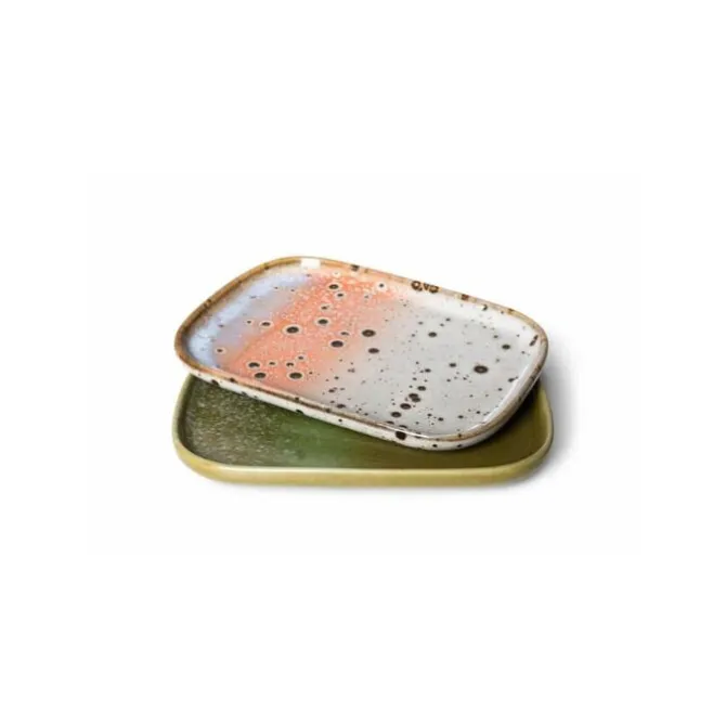 HK Living 70's ACE7122 kleine schalenset 14,5 x 10,5 cm aardewerk 2-delig